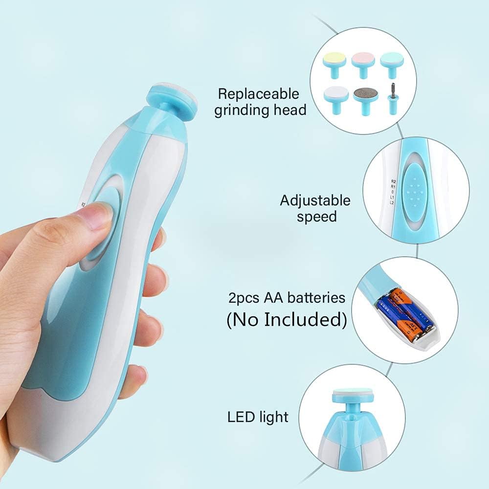 Baby Electric Nail Trimmer with Light - 50% Off 🔥