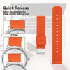 Quick Release Waterproof Soft Rubber Replacement Straps with Silver Plated Stainless Steel Buckle