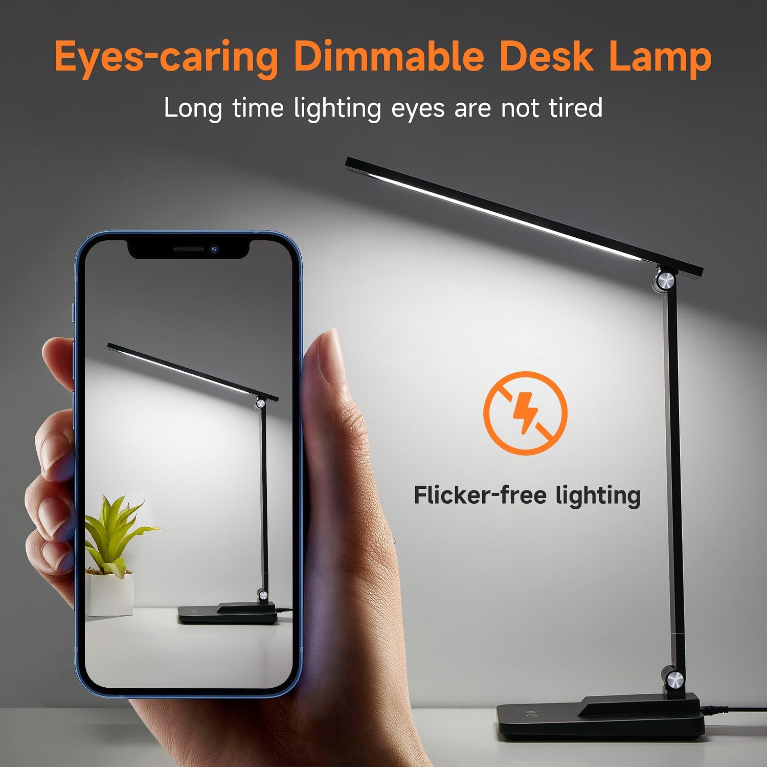 LuxeLume 15 Modes & 500 Lumen Dimmable LED Desk Lamp