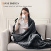 CCL Electric Heated Throw Blanket - Flannel & Sherpa Heating Blanket