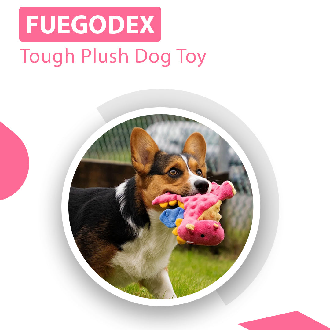 FuegoDex Dragon Plush Dog Toy