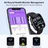 CLYDE COLLECTONS-smart watch for Women Men (Answer Make Calls),1.83” HD Smart watch With Heart Rate Sleep Monitor,100+ Sports step counter, IP67 Waterproof Fitness Watch for Android iOS phone
