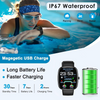 CLYDE COLLECTONS-smart watch for Women Men (Answer Make Calls),1.83” HD Smart watch With Heart Rate Sleep Monitor,100+ Sports step counter, IP67 Waterproof Fitness Watch for Android iOS phone