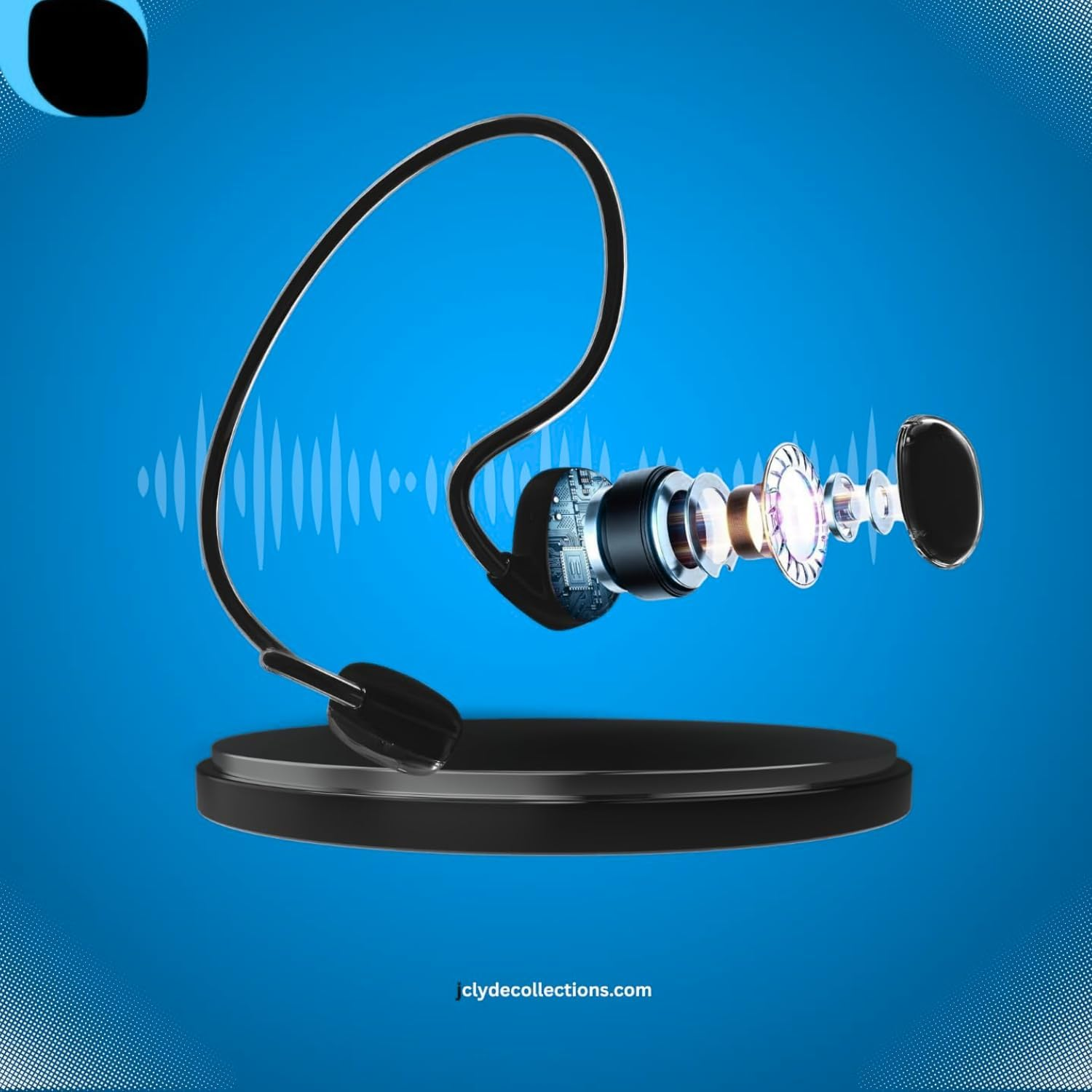 CLYDE COLLECTIONS Open Ear conduction waterproof swimming headphones-Wireless sport headset Bluetooth 5.3,Air conduction Headphones 10hrs playtime Earphone for Running,Cycling,TV,Gym