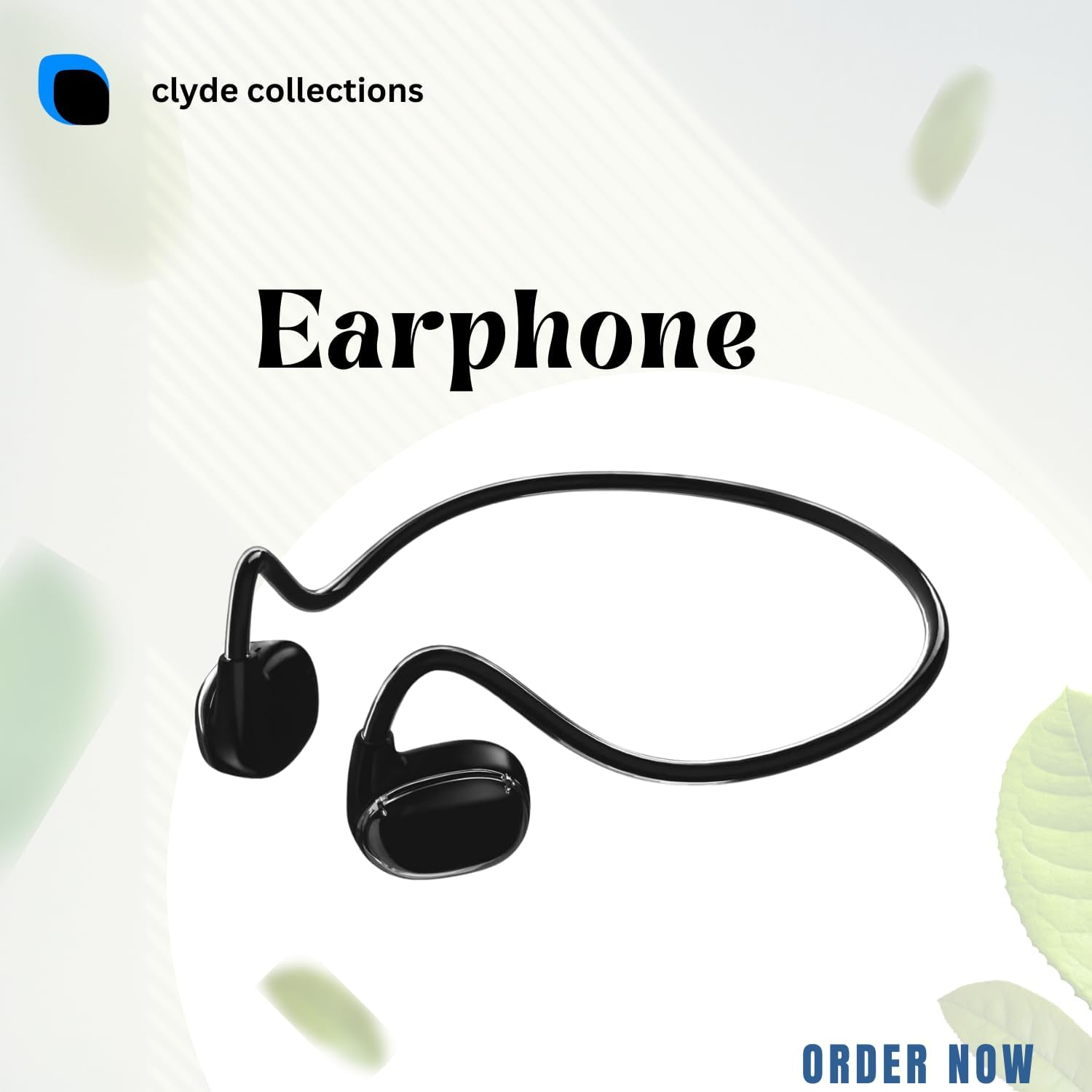 CLYDE COLLECTIONS Open Ear conduction waterproof swimming headphones-Wireless sport headset Bluetooth 5.3,Air conduction Headphones 10hrs playtime Earphone for Running,Cycling,TV,Gym