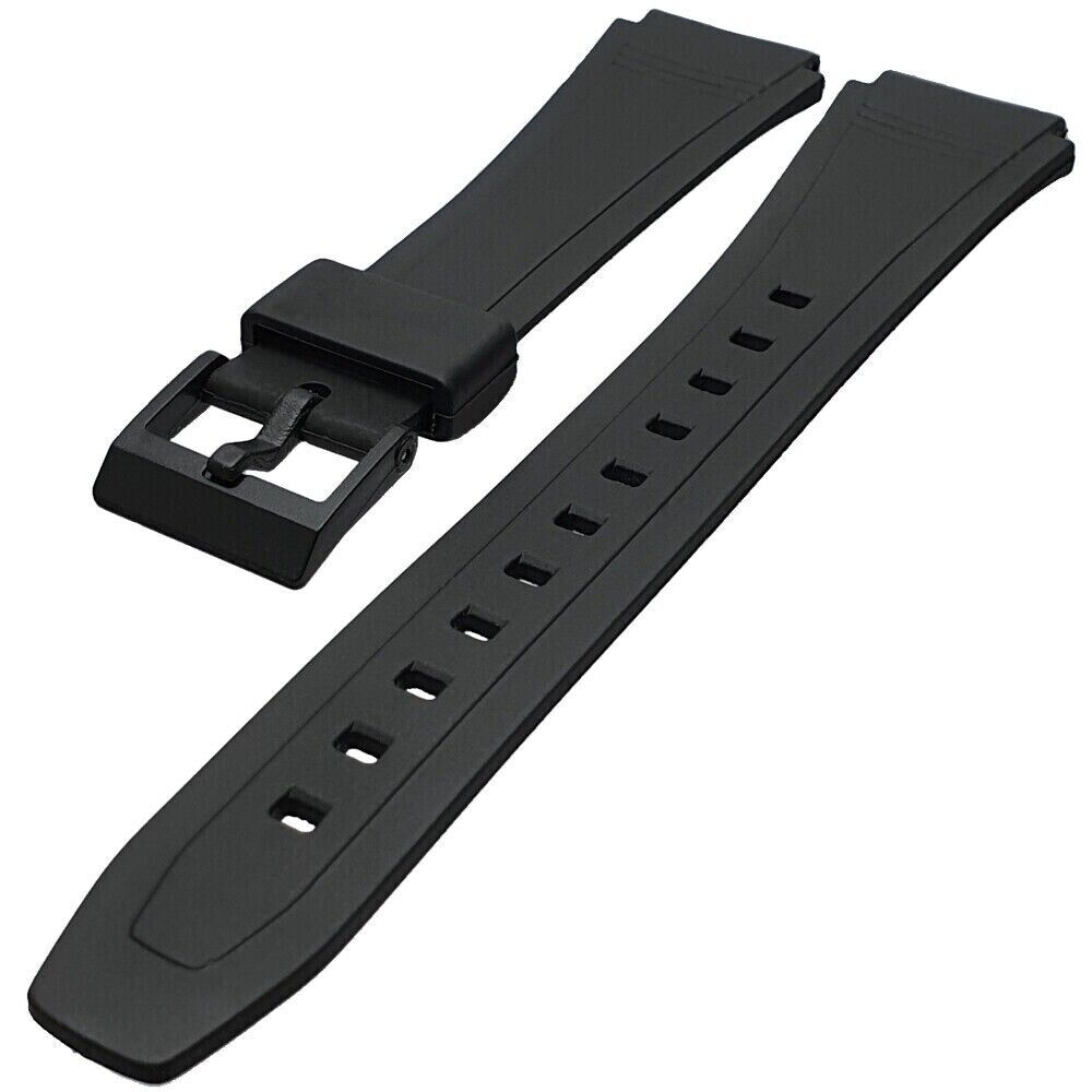 18mm Replacement Watch Strap Black Rubber Band For Casio F91W F94 F94W F105W UK