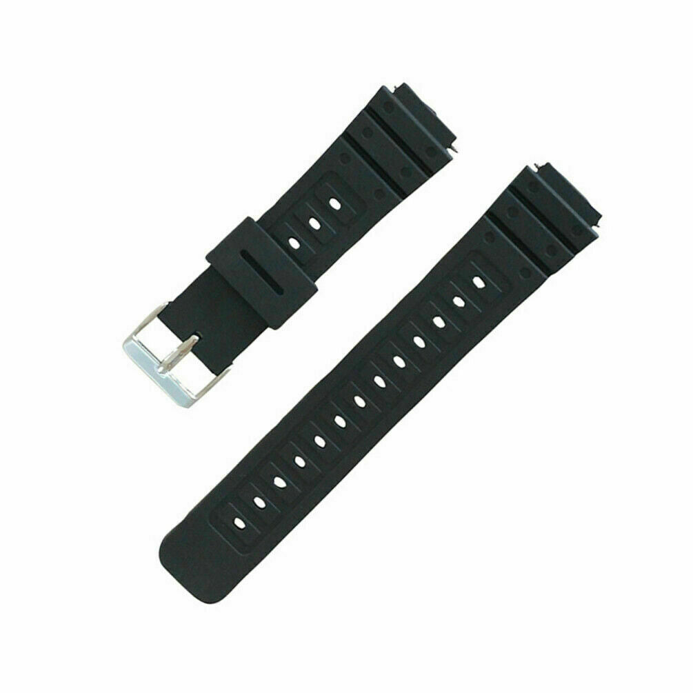 18mm Replacement Watch Strap Black Rubber Band For Casio F91W F94 F94W F105W UK