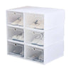 6X Plastic Shoe Storage Boxes