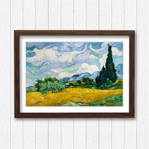 Handmade Wheat Field Painting