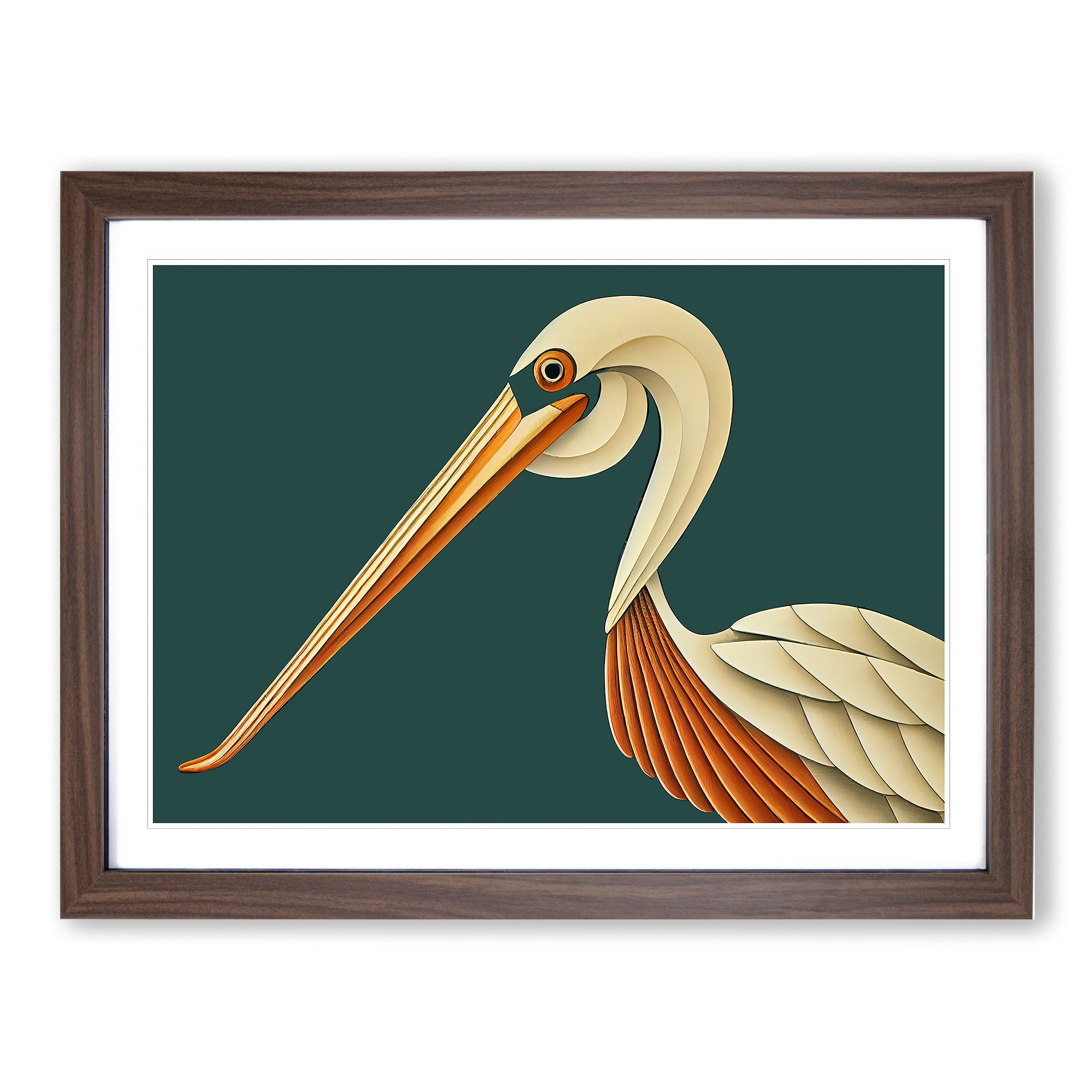 Pelican Art Abstract Painting