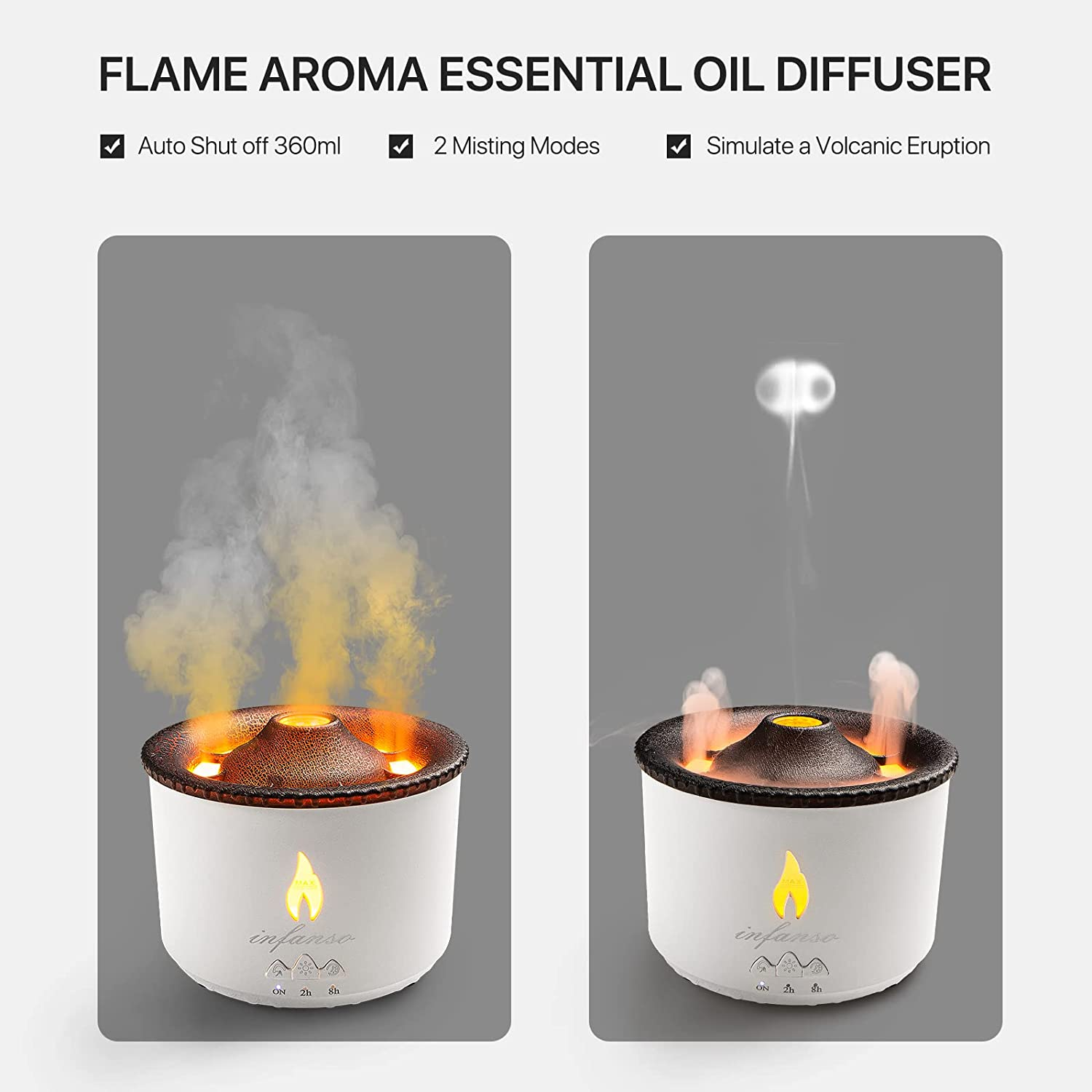 Volcano Aromatherapy Diffuser Humidifier