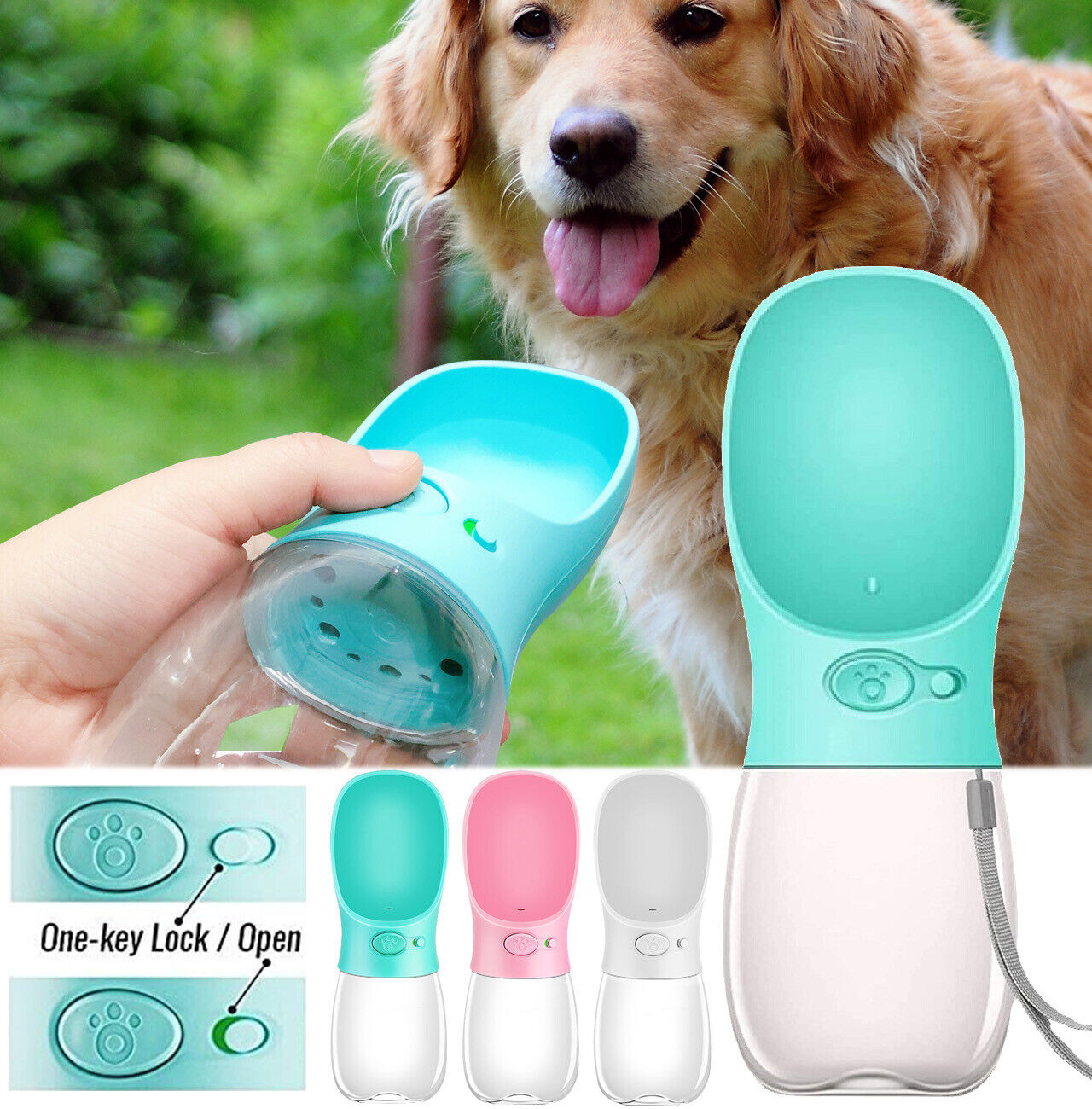 AquaPup Portable Dog Water Bottle