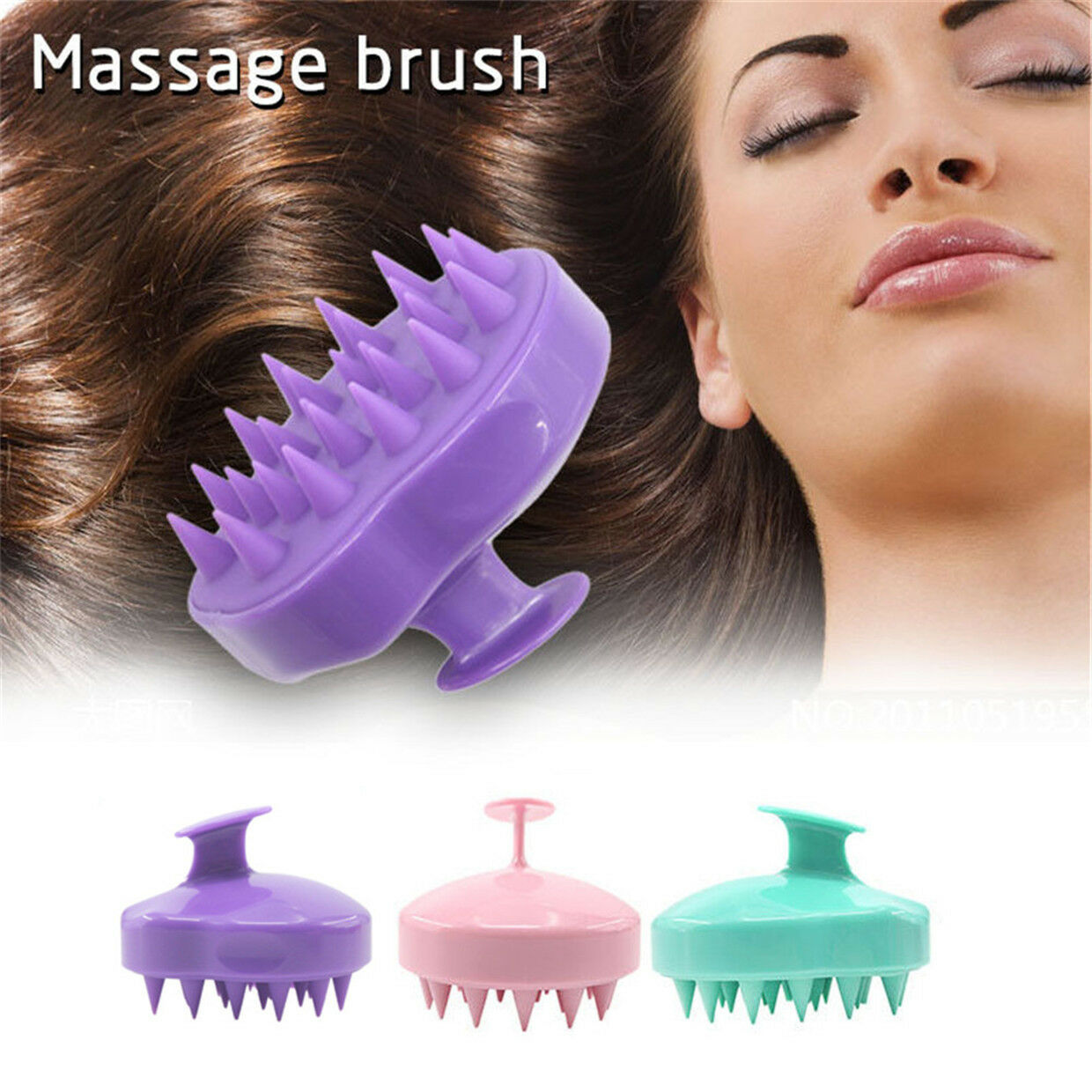 Silicone Hair Massager Brush Comb