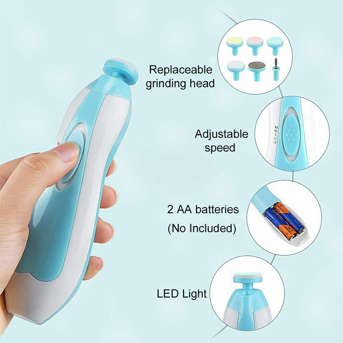 Baby Electric Nail Trimmer Set