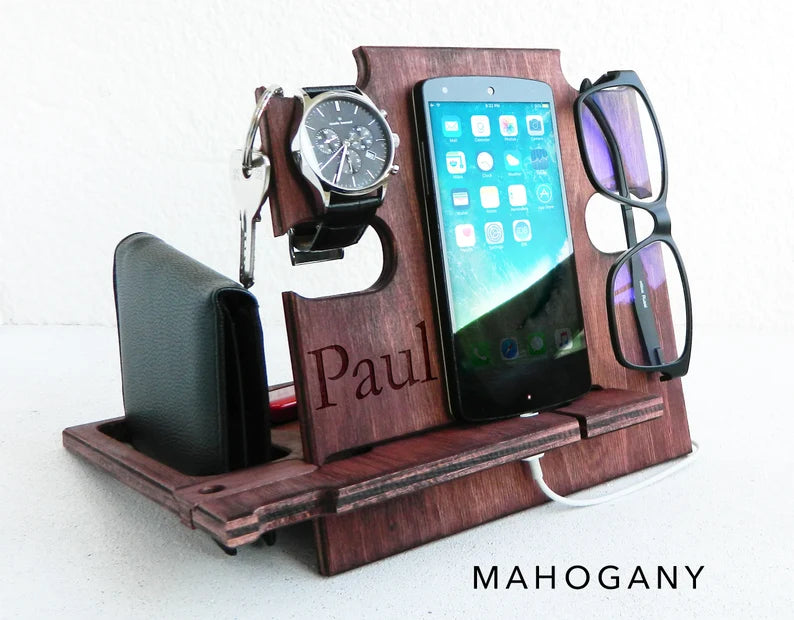 Homemade Wooden Mobile Holder