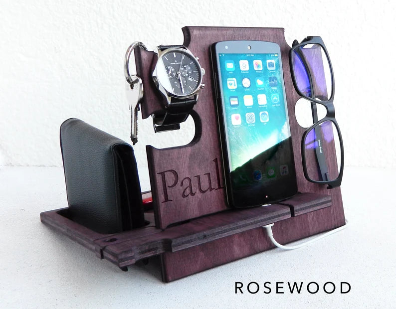 Homemade Wooden Mobile Holder