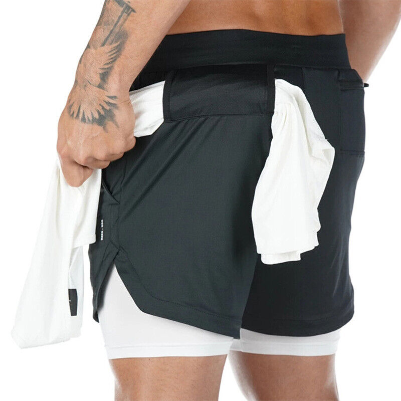 Men's Double Running Shorts