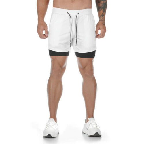 Men's Double Running Shorts