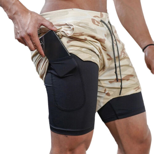 Men's Double Running Shorts