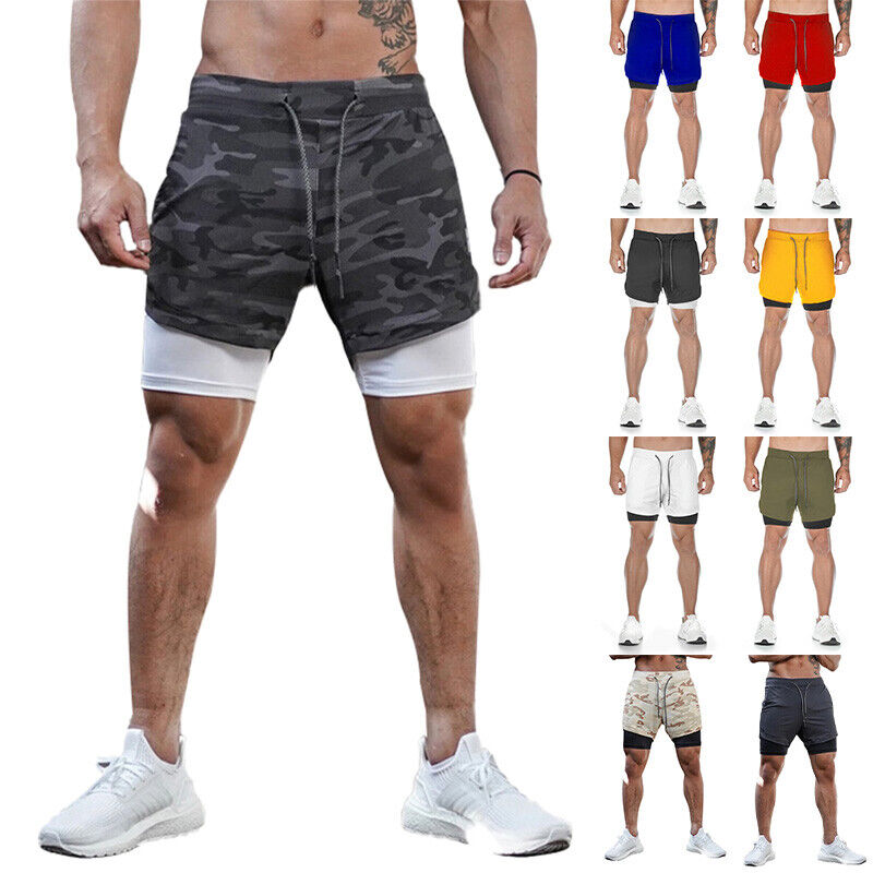 Men's Double Running Shorts