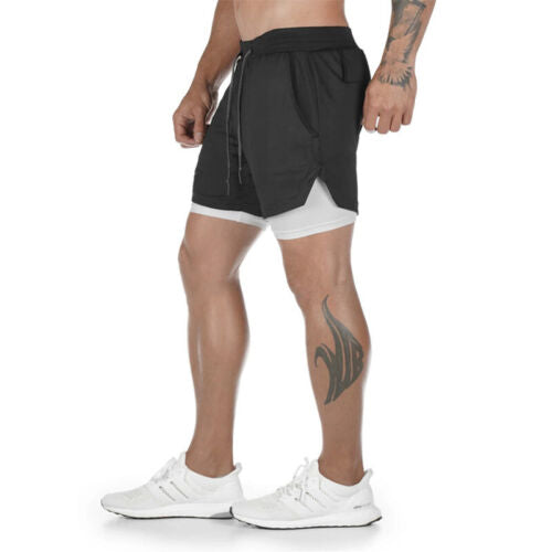 Men's Double Running Shorts