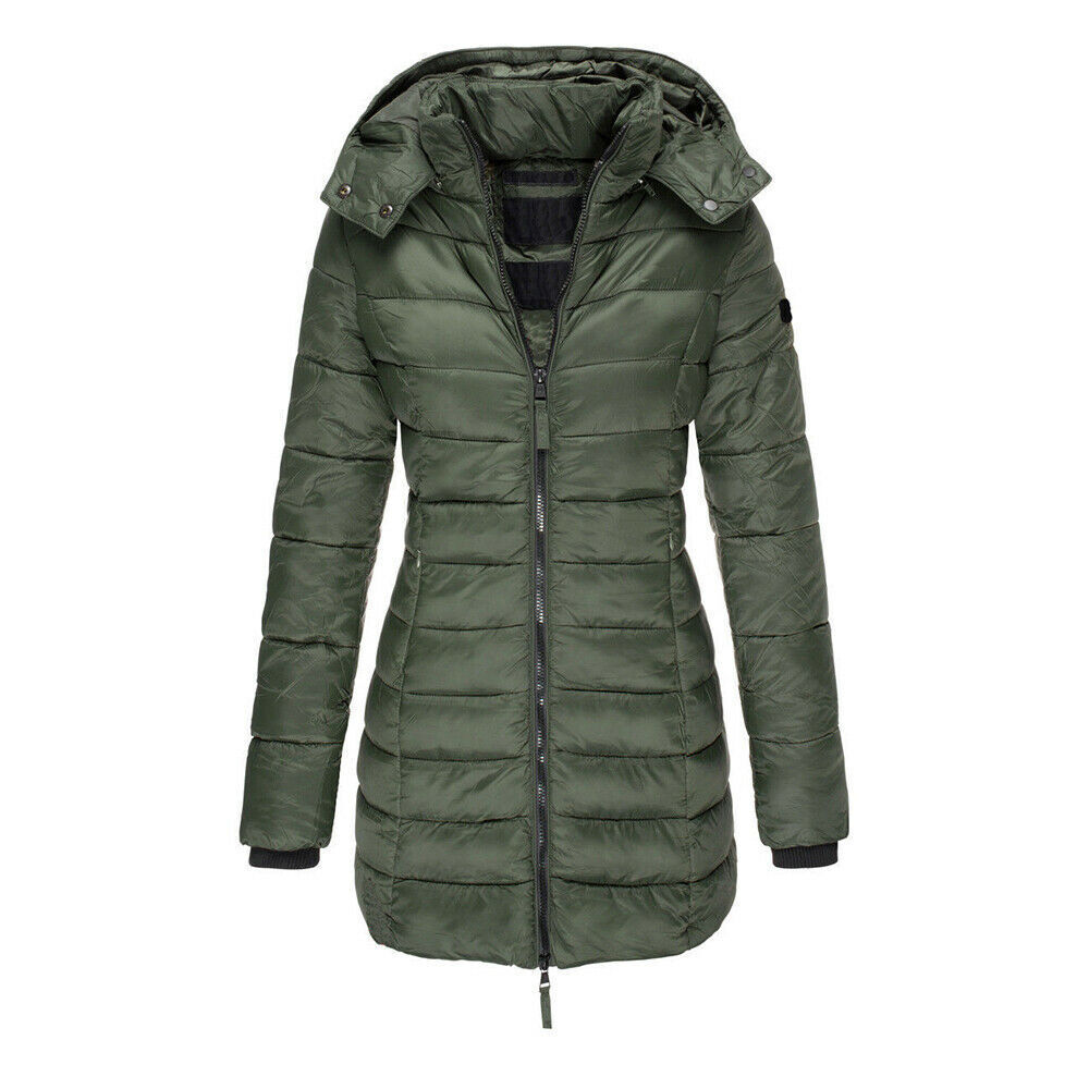 Women Warm Padded Long Coat