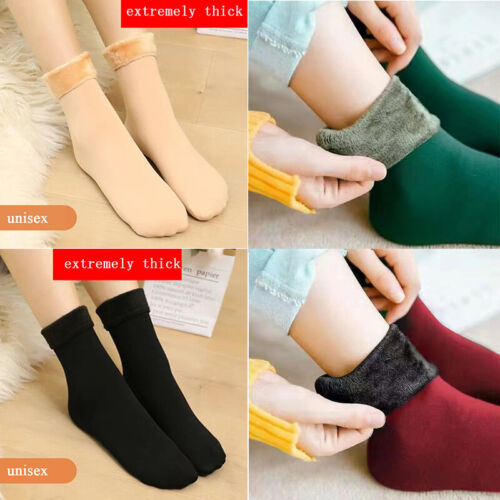 Women Velvet Fleece Wool Socks