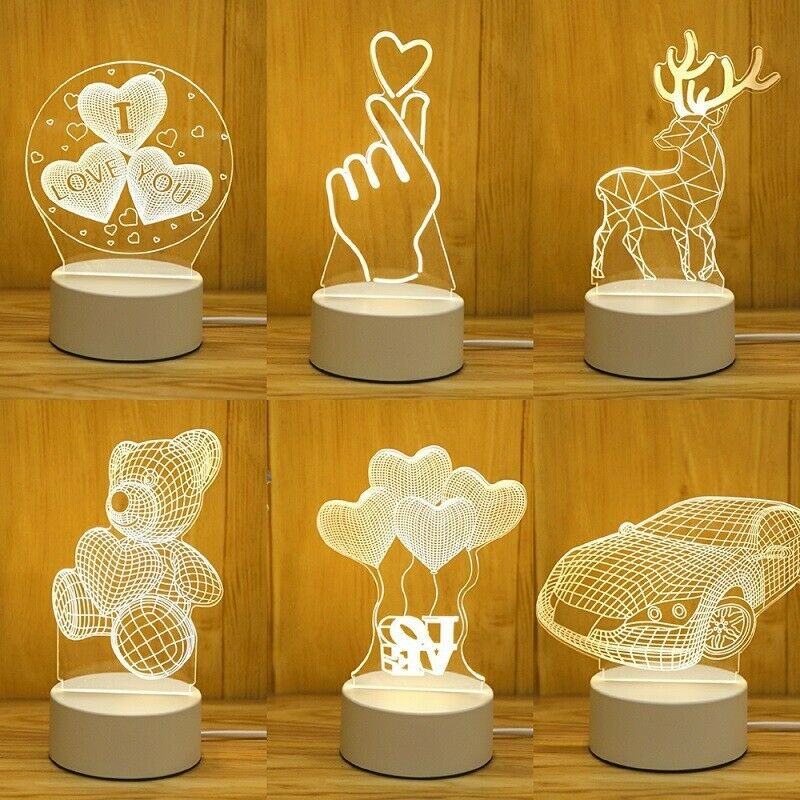 3D Creative Night Table Lamp